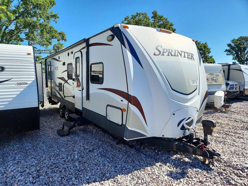 2012 Keystone Sprinter VIN 4YDT27223C1532577 COPART salvage auction — ROOF, WI - CERTIFICATE OF TITLE, sold $3,450 on 2026-07-06 (photo 1)
