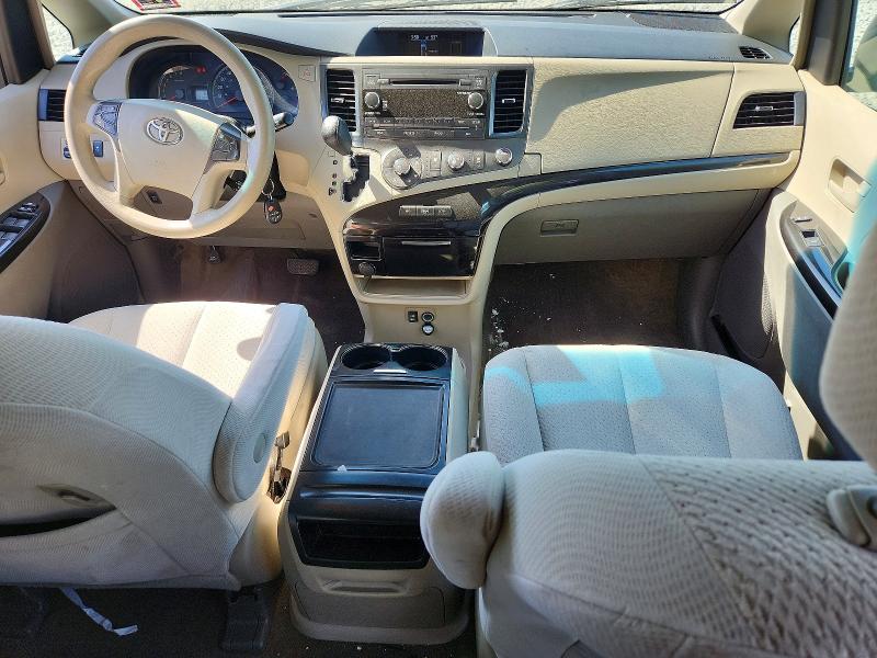 2012 Toyota Sienna VIN 5TDKK3DC2CS185064 COPART salvage auction — REAR END, Nj - Cert Of Title-Salvage, sold $850 on 2026-07-15 (photo 8)