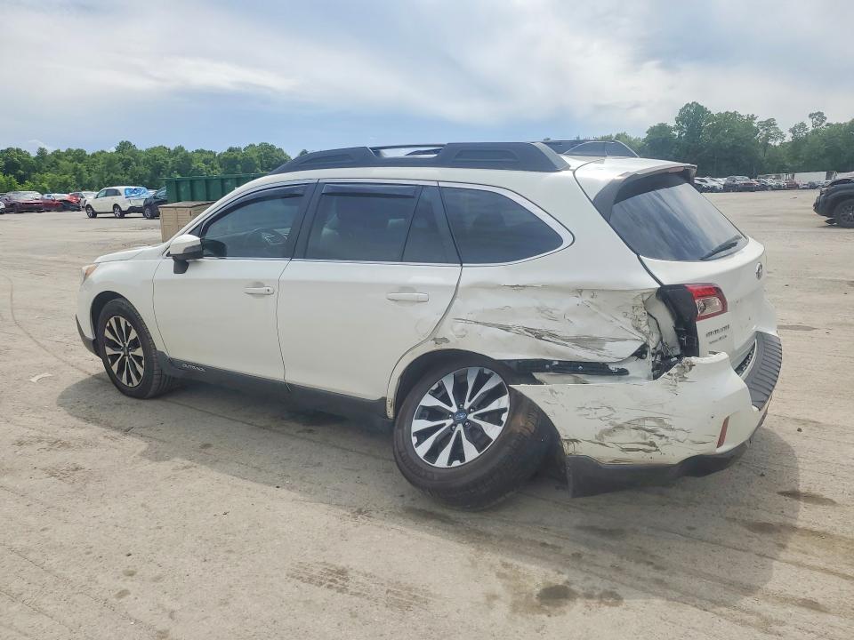 2017 Subaru Outback VIN 4S4BSANCXH3274548 COPART salvage auction — REAR END, Pa - Certificate Of Salvage, sold $1,400 on 2026-07-18 (photo 2)