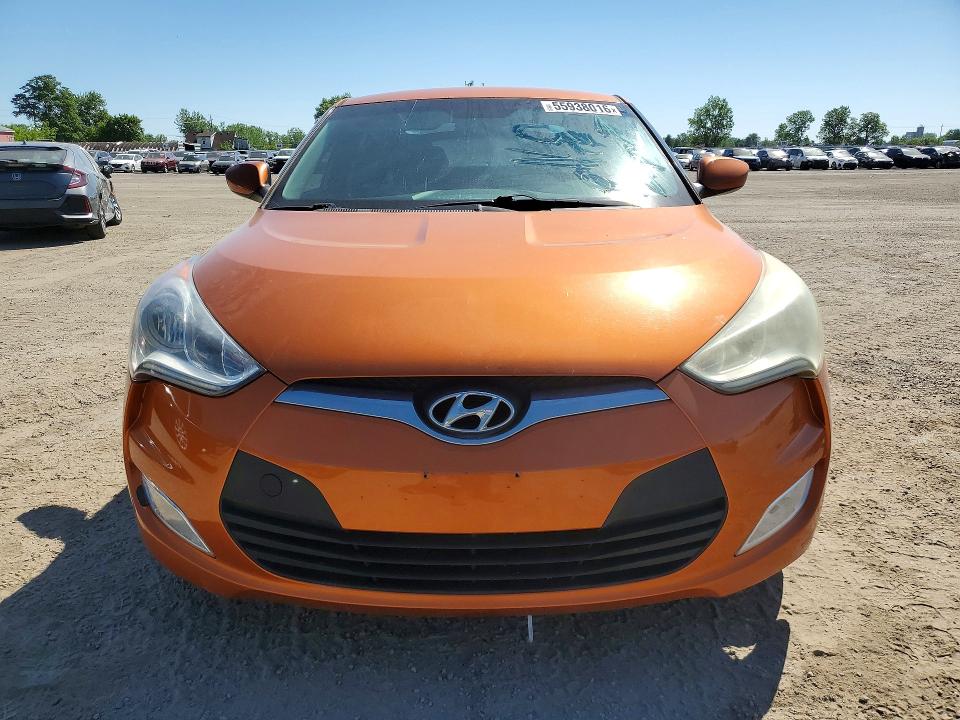 2016 Hyundai Veloster VIN KMHTC6AD0GU266383 COPART salvage auction — MECHANICAL, On - Permit No Brand - Unfit, sold $1,350 on 2026-07-09 (photo 5)