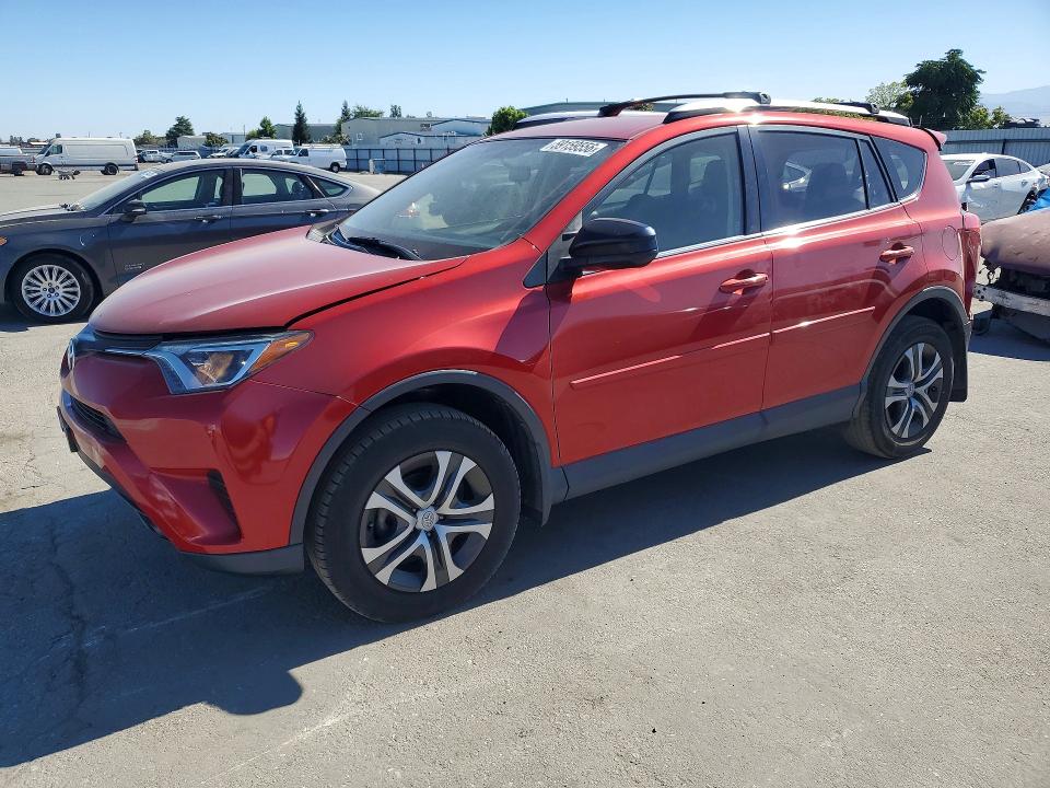 2016 Toyota Rav 4 VIN JTMZFREV7GJ093392 COPART salvage auction — REAR END, Ca - Salvage Certificate, sold $3,650 on 2026-07-31 (photo 1)