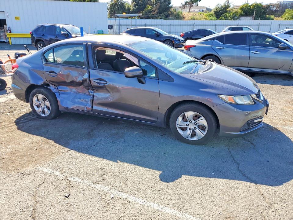 2014 Honda Civic VIN 19XFB2F59EE252976 COPART salvage auction — SIDE, Ca - Salvage Certificate, sold $3,150 on 2026-07-10 (photo 4)