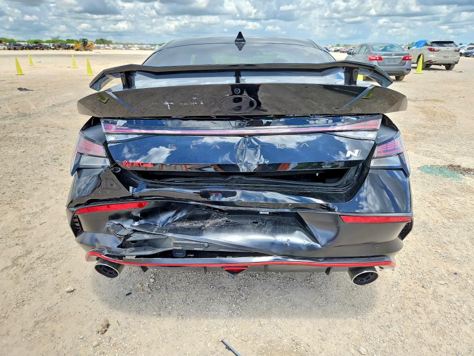 2025 Hyundai Elantra VIN KMHLW4DK6SU032005 COPART salvage auction — REAR END, TX - SALVAGE VEHICLE TITLE, sold $6,700 on 2026-07-30 (photo 6)