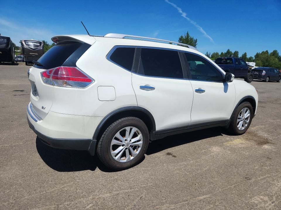 2016 Nissan Rogue VIN KNMAT2MT4GP631122 COPART salvage auction — MECHANICAL, Or - Certificate Of Title, sold $475 on 2026-07-06 (photo 3)