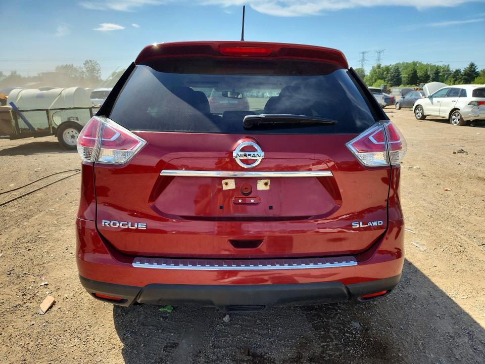 2015 Nissan Rogue VIN 5N1AT2MV2FC793012 COPART salvage auction — FRONT END, Il - Salvage Certificate, sold $1,850 on 2026-07-09 (photo 6)