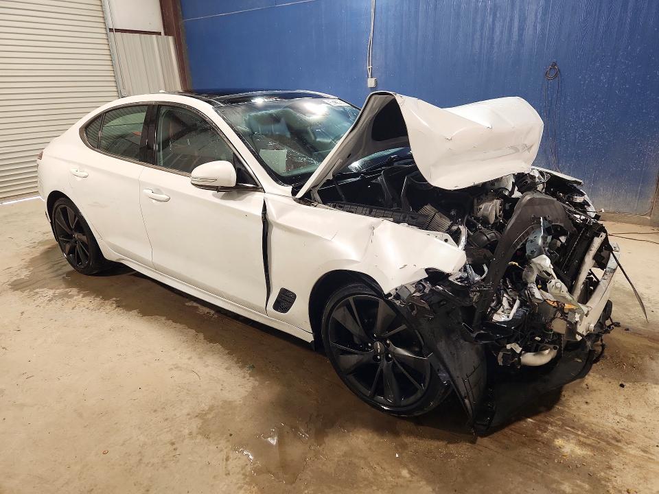 2023 Genesis G70 VIN KMTG34TA0PU112948 COPART salvage auction — FRONT END, TX - CERTIFICATE OF TITLE, sold $2,500 on 2026-07-21 (photo 4)