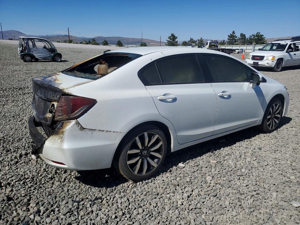 2014 Honda Civic VIN 19XFB2F95EE051708 COPART salvage auction — BURN, Nv - Salvage Title, sold $1,100 on 2026-07-09 (photo 3)