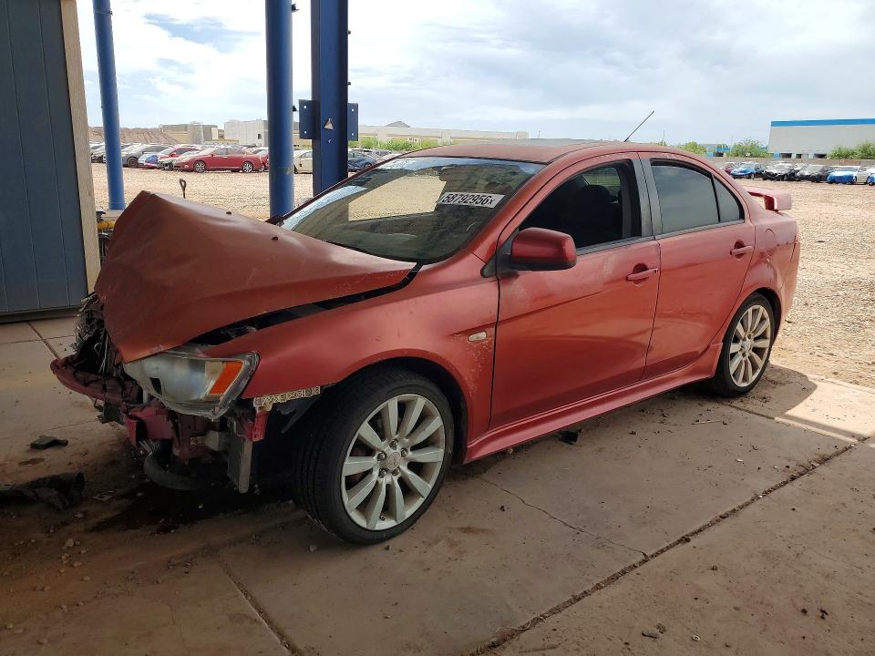 2009 Mitsubishi Lancer VIN JA3AU86W79U008765 COPART salvage auction — FRONT END, Az - Cert Of Title - Salvage, sold $300 on 2026-07-14 (photo 1)