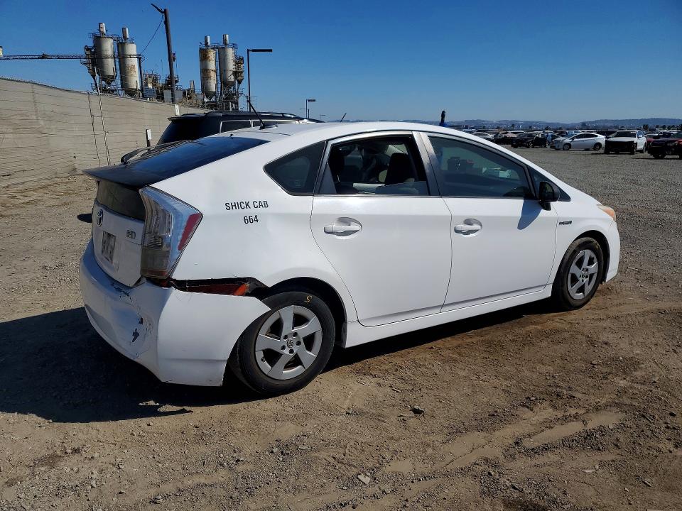 2011 Toyota Prius VIN JTDKN3DU4B5328486 COPART salvage auction — REAR END, Ca - Salvage Certificate, sold $1,650 on 2026-07-28 (photo 3)
