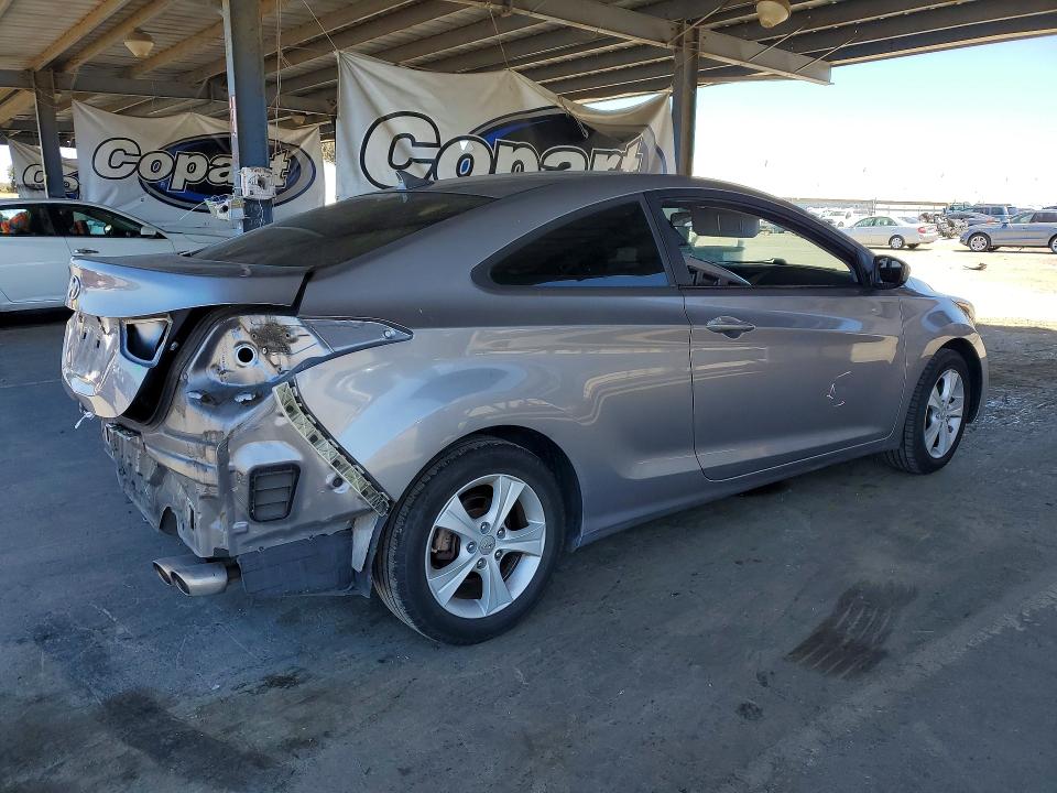 2013 Hyundai Elantra VIN KMHDH6AE1DU003216 COPART salvage auction — REAR END, Ca - Salvage Certificate, sold $1,400 on 2026-07-09 (photo 3)