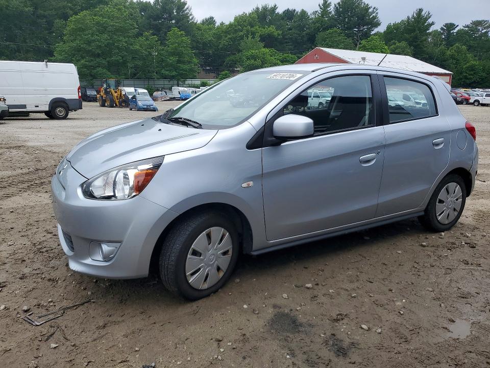 2015 Mitsubishi Mirage VIN ML32A3HJ0FH000758 COPART salvage auction — MINOR DENT/SCRATCHES, MA - CERTIFICATE OF TITLE, sold $800 on 2026-07-02 (photo 1)