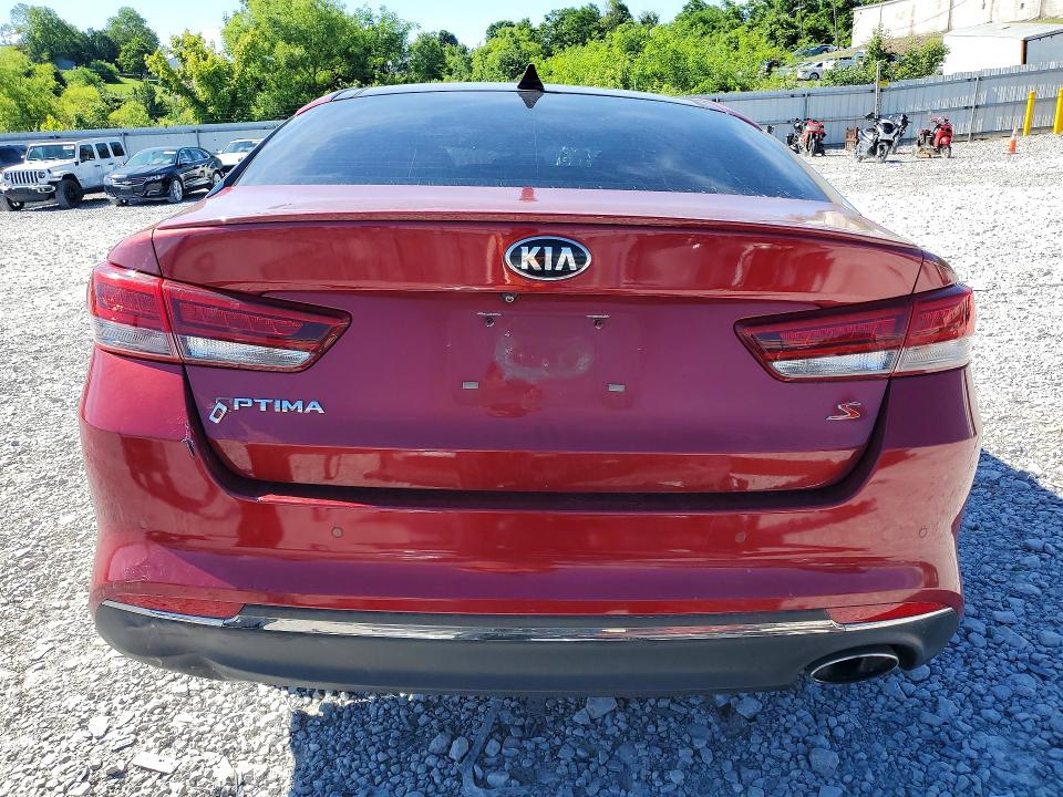 2018 Kia Optima VIN 5XXGT4L36JG218818 COPART salvage auction — FRONT END, Oh - Cert Of Title-Salvage, sold $975 on 2026-07-24 (photo 6)