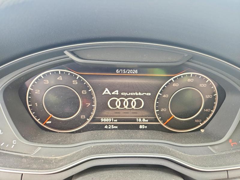 2017 Audi A4 VIN WAUENAF48HN037249 COPART salvage auction — FRONT END, Ga - Cert Of Title-Salvage, sold $1,800 on 2026-07-28 (photo 9)