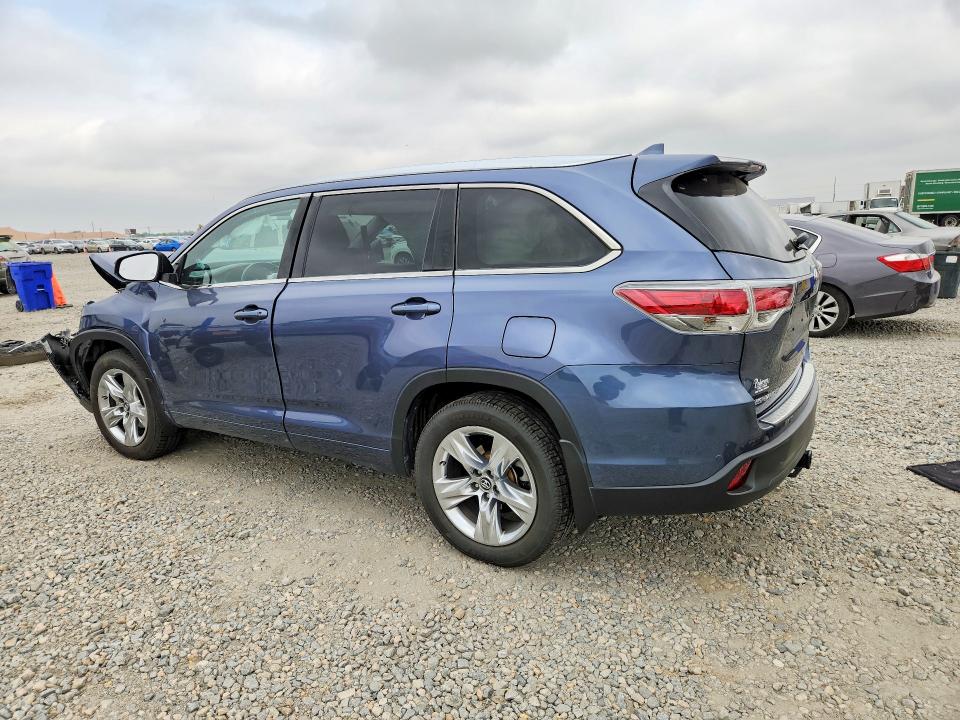 2016 Toyota Highlander VIN 5TDDKRFH8GS307811 COPART salvage auction — FRONT END, Co - Public - Salvage Title, sold $4,650 on 2026-07-28 (photo 2)