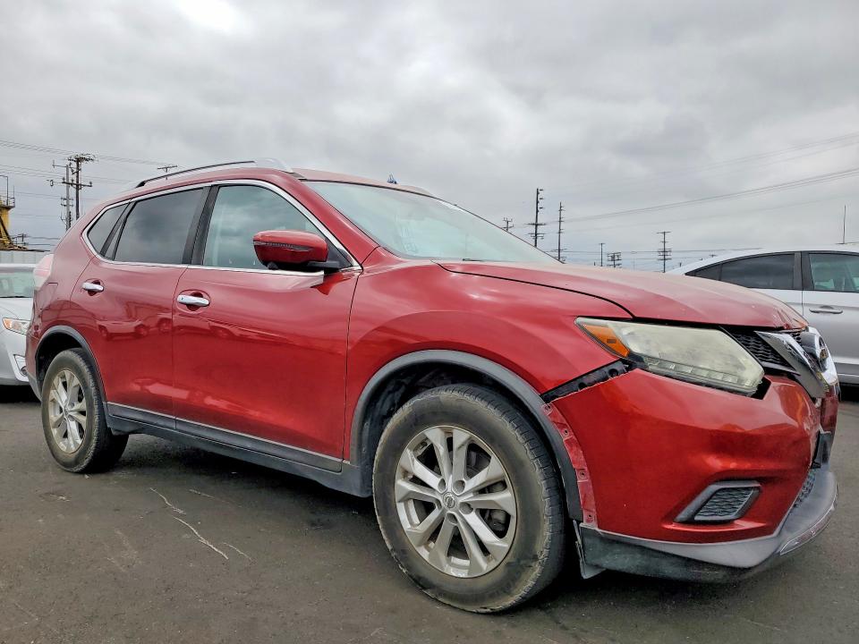 2016 Nissan Rogue VIN KNMAT2MT0GP672895 COPART salvage auction — FRONT END, Ca - Salvage Certificate, sold $1,700 on 2026-07-20 (photo 4)