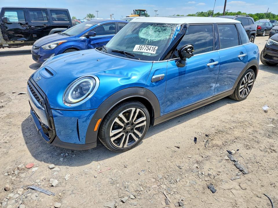2022 Mini Cooper VIN WMW53DK00N2R46285 COPART salvage auction — FRONT END, In - Cert Of Title-Salvage Title, sold $6,200 on 2026-07-10 (photo 1)
