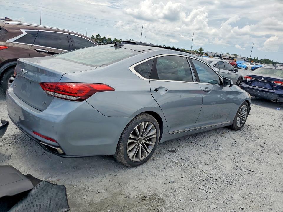 2015 Hyundai Genesis VIN KMHGN4JE7FU047671 COPART salvage auction — FRONT END, Fl - Certificate Of Title (P), sold $2,150 on 2026-07-08 (photo 3)
