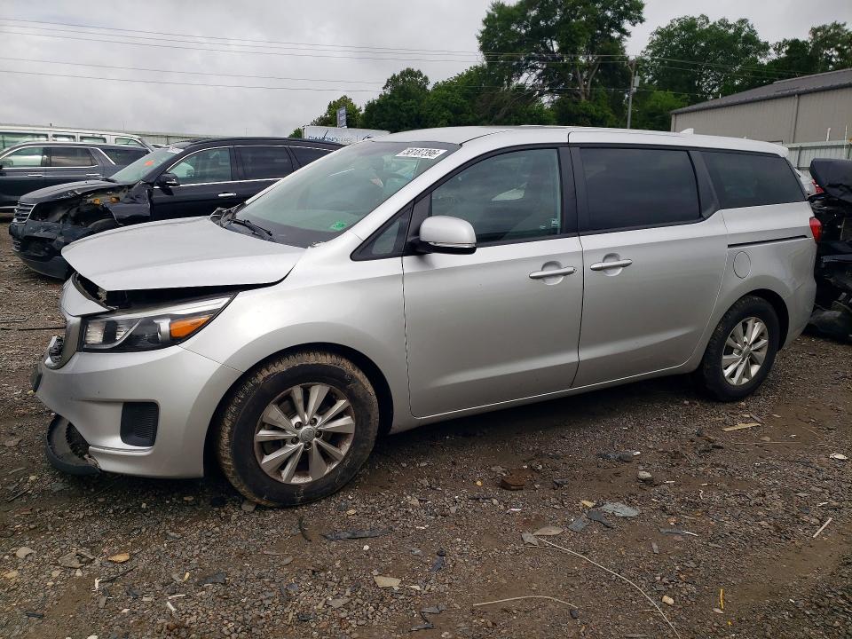 2017 Kia SEDONA VIN KNDMB5C10H6306864 COPART salvage auction — FRONT END, Va - Cert Of Title - Salvage, sold $1,150 on 2026-07-06 (photo 1)