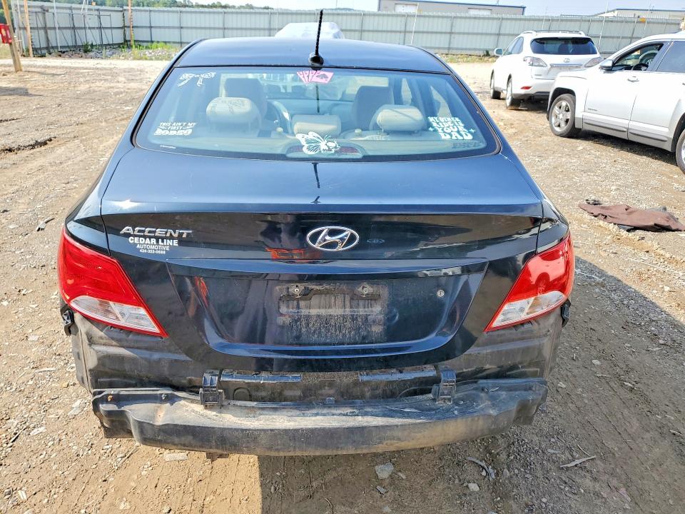 2017 Hyundai Accent VIN KMHCT4AE6HU353767 COPART salvage auction — FRONT END, Va - Cert Of Title - Salvage, sold $625 on 2026-07-10 (photo 6)