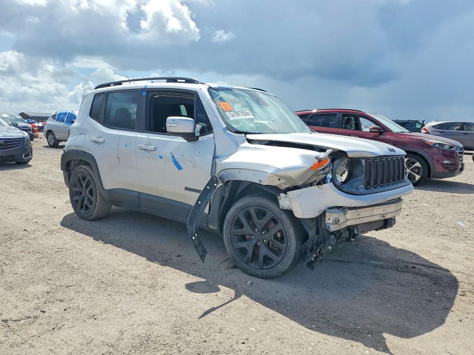 2017 Jeep Renegade VIN ZACCJABB3HPG50297 COPART salvage auction — FRONT END, Tx - Salvage Vehicle Title, sold $650 on 2026-08-13 (photo 4)