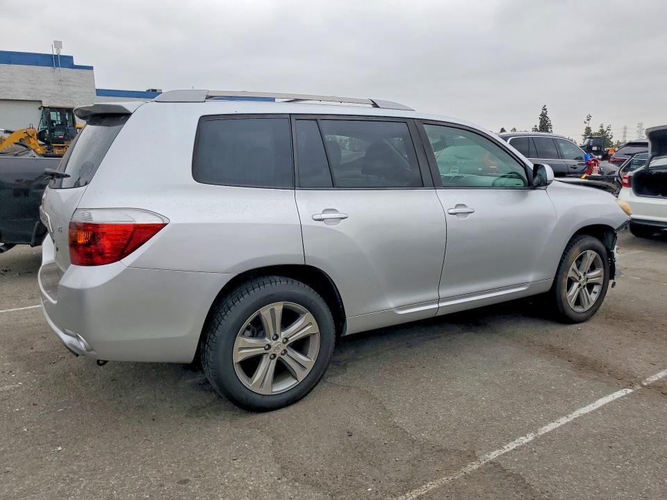 2008 Toyota Highlander VIN JTEDS43A382059627 COPART salvage auction — FRONT END, Ca - Salvage Certificate, sold $1,550 on 2026-07-30 (photo 3)