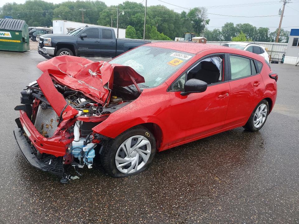 2024 Subaru Impreza VIN JF1GUABC6R8361138 COPART salvage auction — FRONT END, Mn - Cert Of Title-Salvage, sold $975 on 2026-07-16 (photo 1)