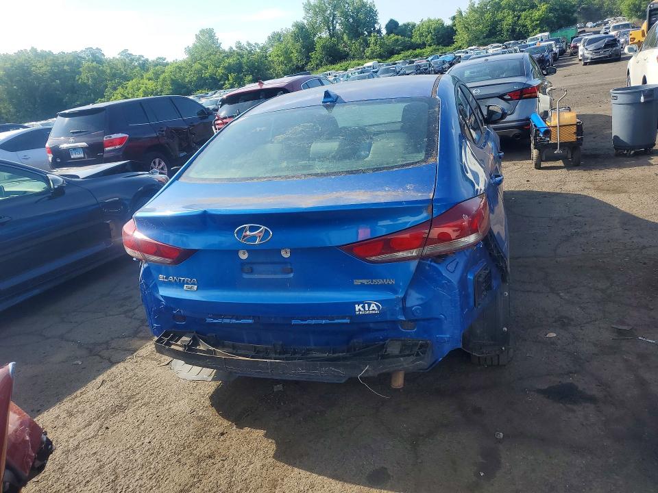 2017 Hyundai Elantra VIN KMHD74LF2HU422274 COPART salvage auction — REAR END, CT - CERTIFICATE OF TITLE, sold $500 on 2026-07-17 (photo 6)