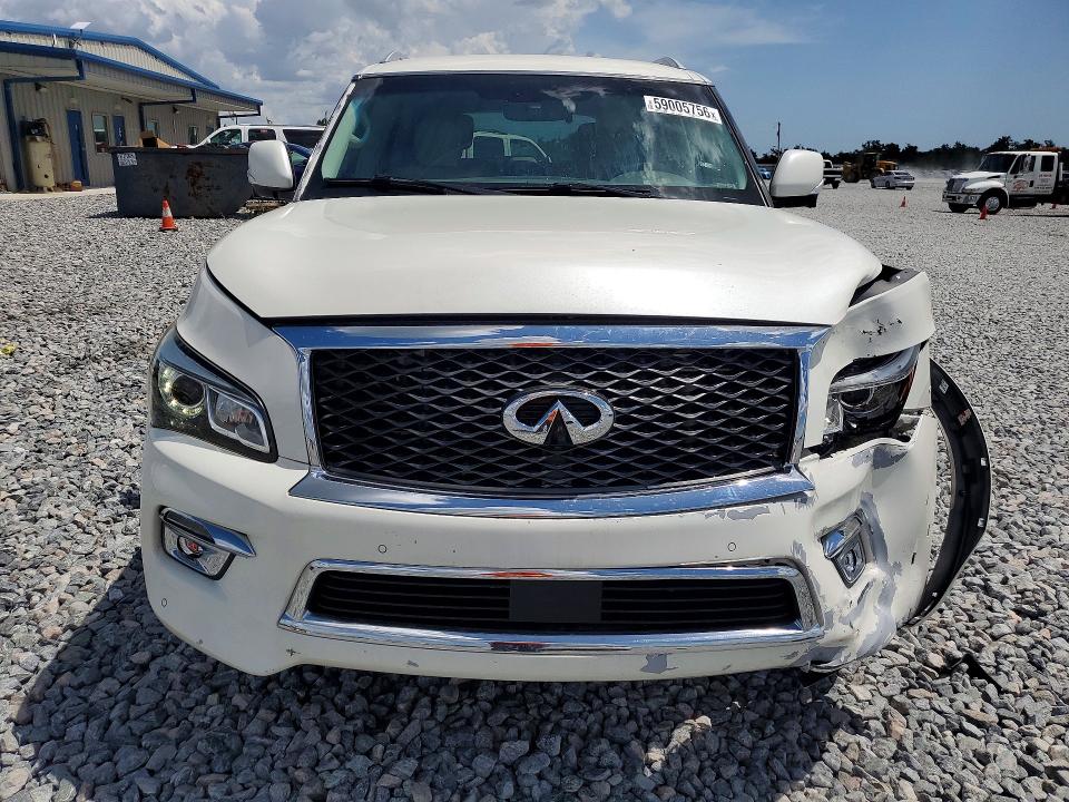 2017 Infiniti VIN JN8AZ2NF1H9640992 COPART salvage auction — FRONT END, Fl - Cert Of Ttl-Rebuilt&Slvg Rbld, sold $5,300 on 2026-07-14 (photo 5)