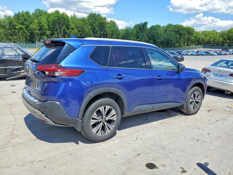 2021 Nissan Rogue VIN JN8AT3BB5MW222536 COPART salvage auction — SIDE, Pa - Certificate Of Salvage, sold $700 on 2026-07-29 (photo 3)