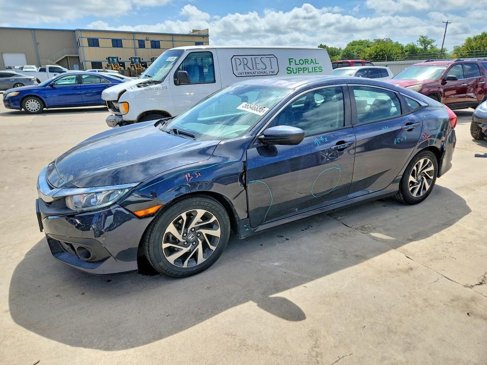 2017 Honda VIN 2HGFC2F81HH505323 COPART salvage auction — HAIL, Tx - Salvage Vehicle Title, sold $3,650 on 2026-07-02 (photo 1)