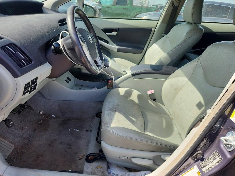 2010 Toyota Prius VIN JTDKN3DU0A0172166 COPART salvage auction — ROOF, Il - Salvage Certificate, sold $300 on 2026-07-28 (photo 7)