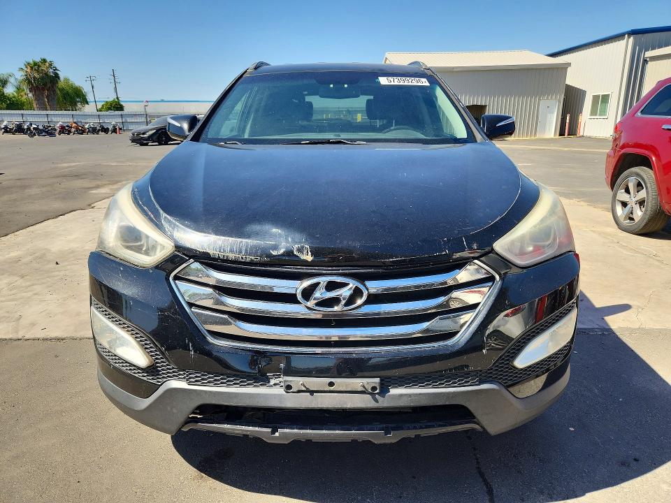 2014 Hyundai Santa fe VIN 5XYZU3LA1EG227815 COPART salvage auction — FRONT END, Ca - Dis/Dlr/Exp Only Clean Title, sold $1,150 on 2026-07-07 (photo 5)