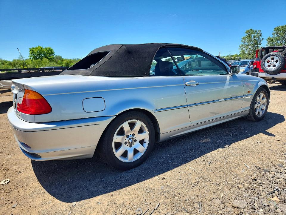 2001 BMW 3 series VIN WBABS33481JY41155 COPART salvage auction — HAIL, Oh - Cert Of Title-Salvage, sold $1,050 on 2026-07-09 (photo 3)