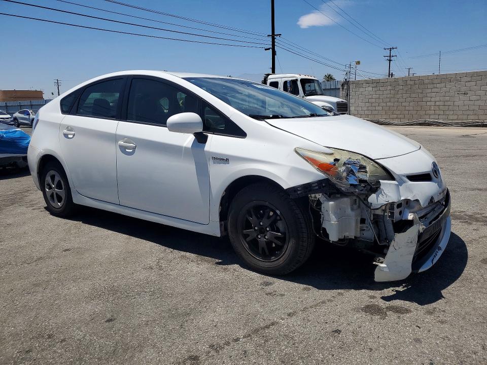 2013 Toyota Prius VIN JTDKN3DU0D1625667 COPART salvage auction — FRONT END, Ca - Salvage Certificate, sold $2,750 on 2026-07-16 (photo 4)