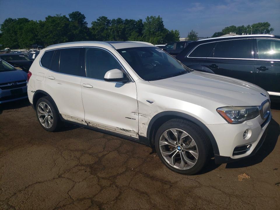 2017 BMW X3 VIN 5UXWX7C51H0U41202 COPART salvage auction — SIDE, CT - CERT OF TITLE-SALVAGE, sold $525 on 2026-07-24 (photo 4)