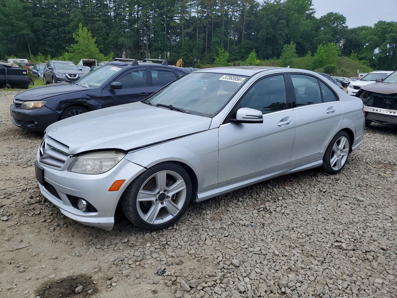 2010 Mercedes-Benz C-Class VIN WDDGF8BBXAR119767 — COPART salvage auction photo