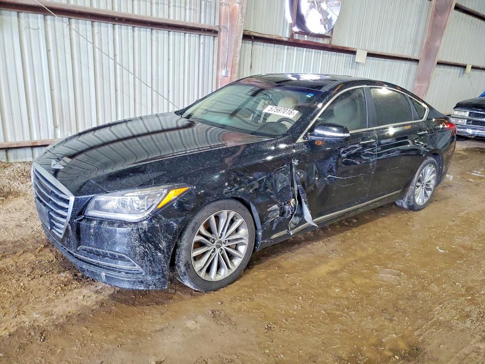2015 Hyundai VIN KMHGN4JE9FU091347 COPART salvage auction — FRONT END, Tx - Salvage Vehicle Title, sold $2,150 on 2026-07-27 (photo 1)