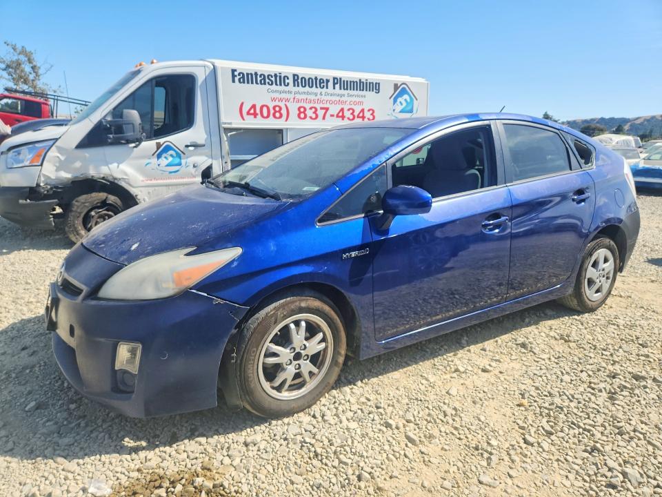 2011 Toyota Prius VIN JTDKN3DU1B1477400 COPART salvage auction — VANDALISM, CA - SALVAGE CERTIFICATE, sold $500 on 2026-07-28 (photo 1)