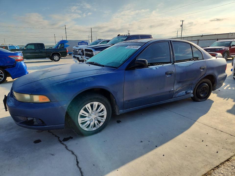 2002 Mitsubishi Galant VIN 4A3AA36G02E100285 COPART salvage auction — SIDE, Tx - Salvage Vehicle Title, sold $150 on 2026-07-10 (photo 1)
