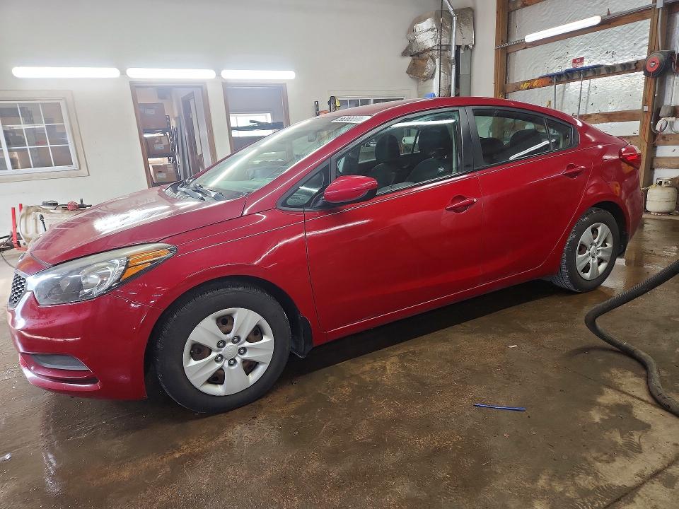 2016 Kia Forte VIN KNAFK4A6XG5474823 COPART salvage auction — FRONT END, Il - Salvage Certificate, sold $550 on 2026-07-13 (photo 1)