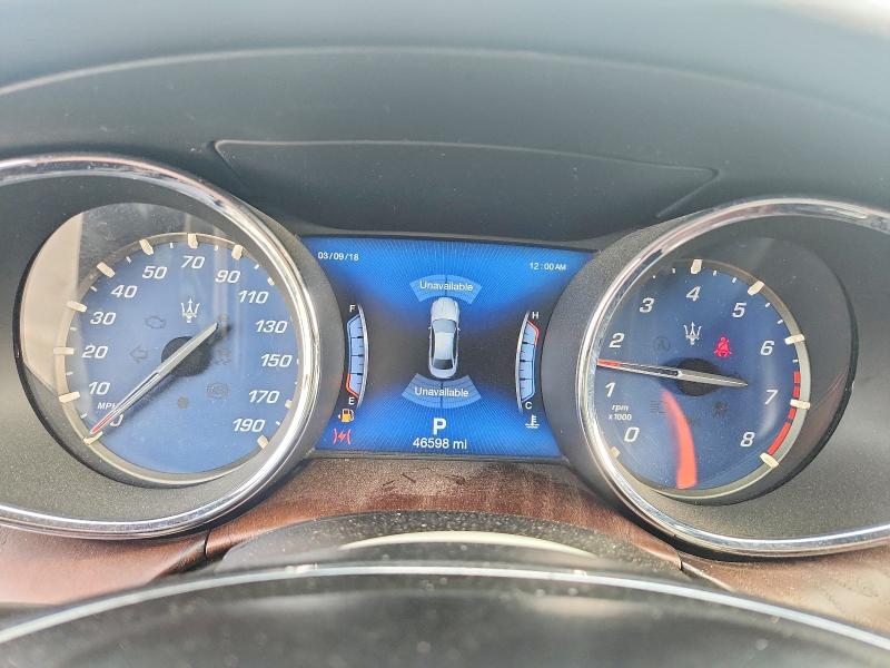 2018 Maserati Quattroporte VIN ZAM56YPAXJ1291793 COPART salvage auction — FRONT END, TX - SALVAGE VEHICLE TITLE, sold $200 on 2026-07-30 (photo 9)