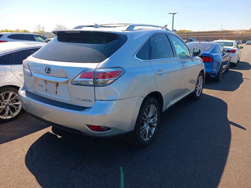 2013 Lexus Rx VIN JTJBC1BA2D2442507 COPART salvage auction — MINOR DENT/SCRATCHES, Ny - Certificate Of Title (P), sold $5,900 on 2026-07-09 (photo 4)
