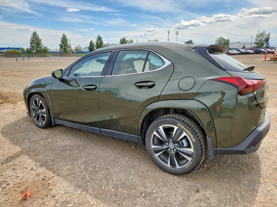 2025 Lexus Ux VIN JTHUCJDH5S2012956 COPART salvage auction — SIDE, Ab - Bos - Salvage, sold $13,500 on 2026-07-14 (photo 2)