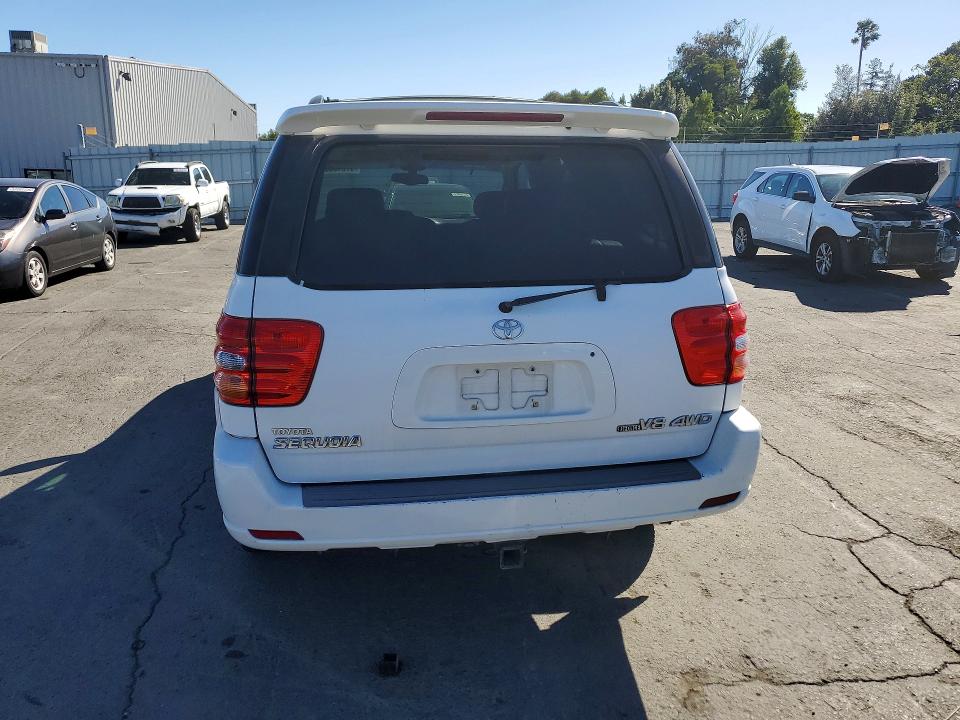 2002 Toyota VIN 5TDBT48AX2S075082 COPART salvage auction — VANDALISM, Ca - Salvage Certificate, sold $1,750 on 2026-07-06 (photo 6)