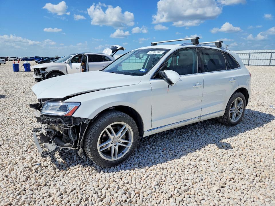 2016 Audi Q5 VIN WA1L2AFP6GA083496 COPART salvage auction — FRONT END, Tx - Salvage Vehicle Title, sold $1,500 on 2026-08-20 (photo 1)