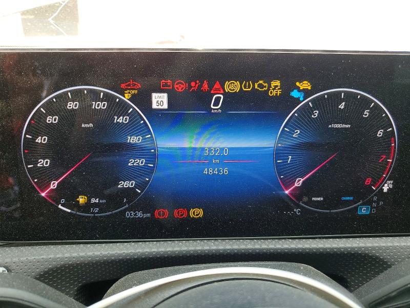 2025 Mercedes-benz Cla-class VIN W1K5J4HB5SN504877 COPART salvage auction — FRONT END, ON - PERMIT NO BRAND - UNFIT, sold $1,100 on 2026-07-21 (photo 9)