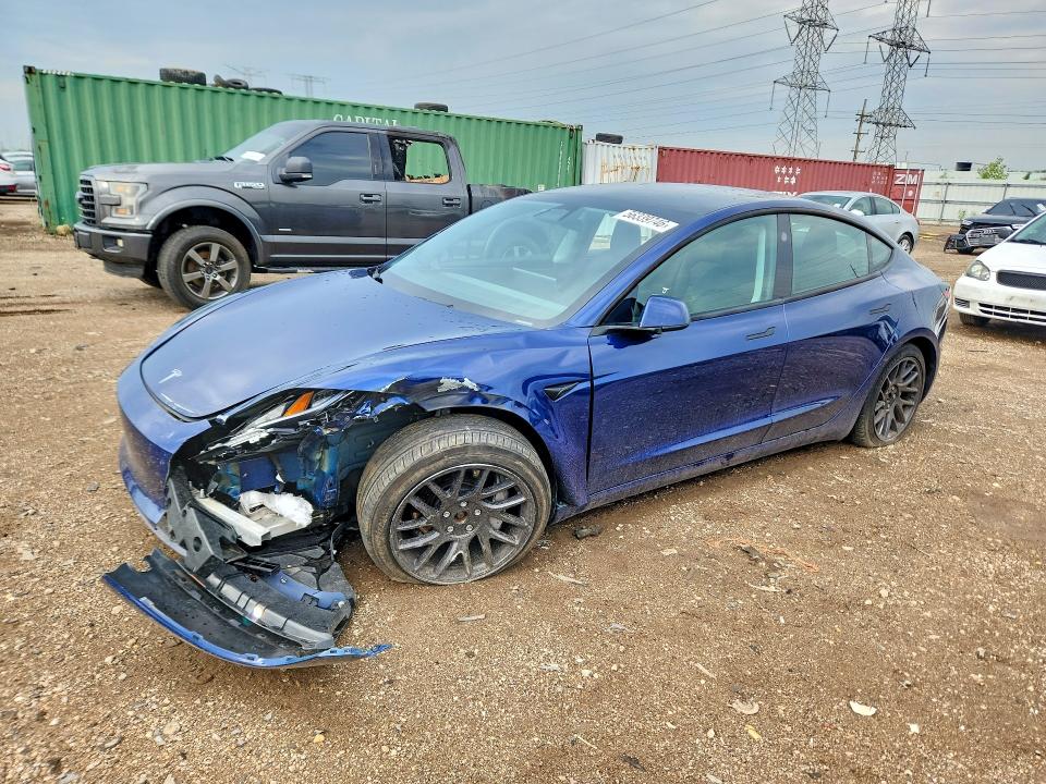 2024 Tesla Model 3 VIN 5YJ3E1EB4RF755066 — COPART salvage auction photo