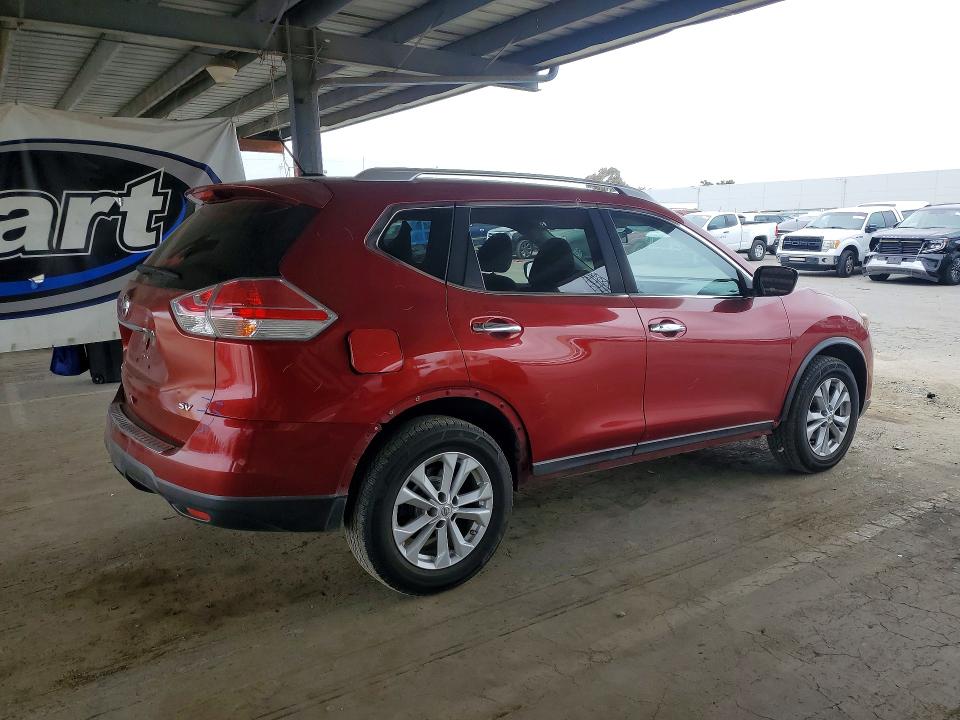 2016 Nissan Rogue VIN KNMAT2MT9GP630807 COPART salvage auction — REAR END, Ca - Salvage Certificate, sold $800 on 2026-07-02 (photo 3)