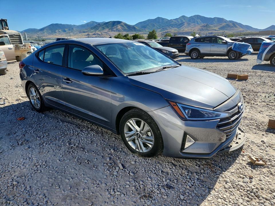 2019 Hyundai Elantra VIN KMHD84LF7KU869705 COPART salvage auction — FRONT END, Ut - Salvage Certificate, sold $3,900 on 2026-07-28 (photo 4)
