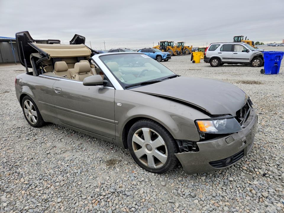 2006 Audi A4 quattro VIN WAUDT48HX6K004514 COPART salvage auction — FRONT END, CO - BILL OF SALE-PARTS ONLY, sold $350 on 2026-07-14 (photo 4)